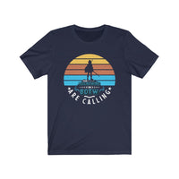 The Mountains in BOTW Are Calling T-Shirt (Unisex) navy