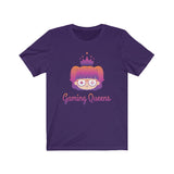 Gaming Queens T-Shirt (Unisex, Purple Logo) purple