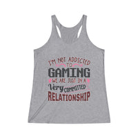 I'm Not Addicted To Gaming Tank Top grey