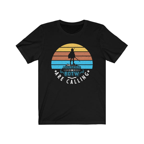 The Mountains in BOTW Are Calling T-Shirt (Unisex) black