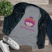 Gaming Queens T-Shirt (Crew-Neck, Purple Logo)