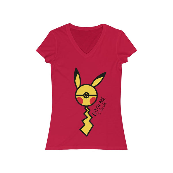 Catch Me If You Can (v-neck) - red