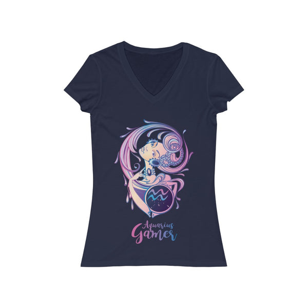 Aquarius Gamer T-Shirt (V-Neck)