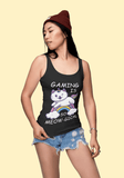 Gaming Is Meow-gical T-Shirt Tank Top black