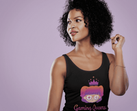 Gaming Queens Tank Top (Purple Logo) black