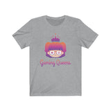 Gaming Queens T-Shirt (Unisex, Purple Logo) grey
