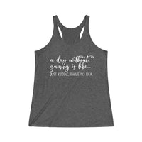 A Day Without Gaming T-Shirt Tank-Top black