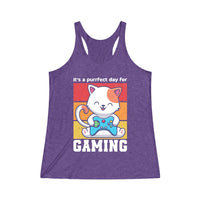 Purrfect Day for Gaming Tank Top